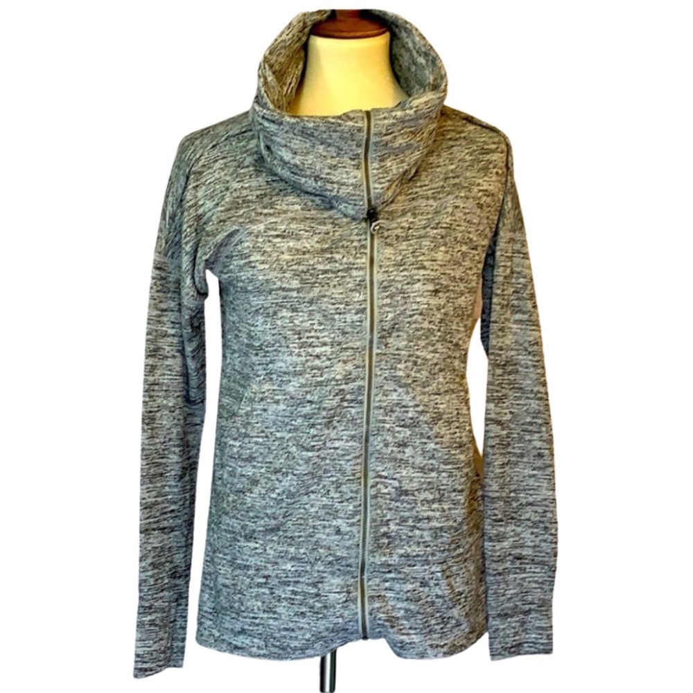 Athleta Kickback Zip front Cowlneck jacket